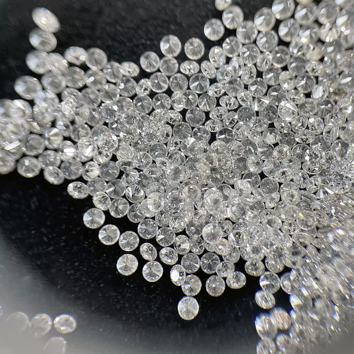 1.30mm To 1.70mm Loose Lab Grown Diamonds VVS VS DEF Round Cut