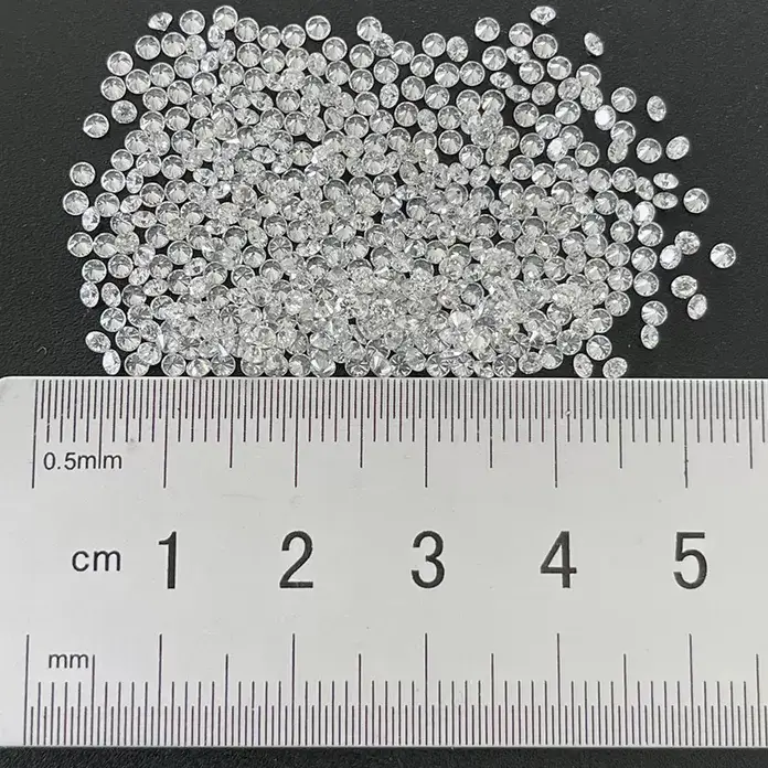 DEF VVS VS 1.25mm To 1.35mm Lab Created Melee Diamonds HPHT