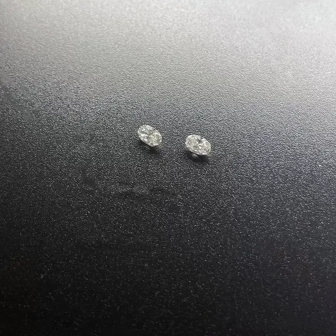 Full White DEF VS SI 1ct 2ct Fancy Cut Lab Diamonds Oval Shape